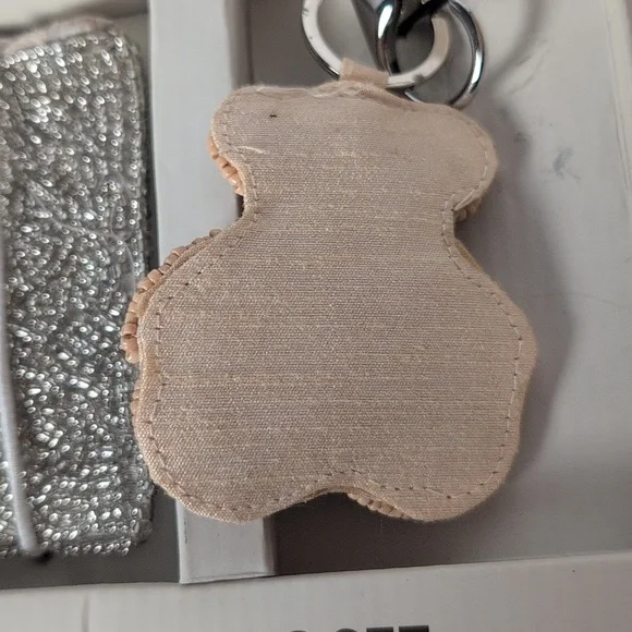 Rachel Zoe Beaded Teddy Bear 2 Piece Coin Purse & Bag Charm - Picture 6 of 7